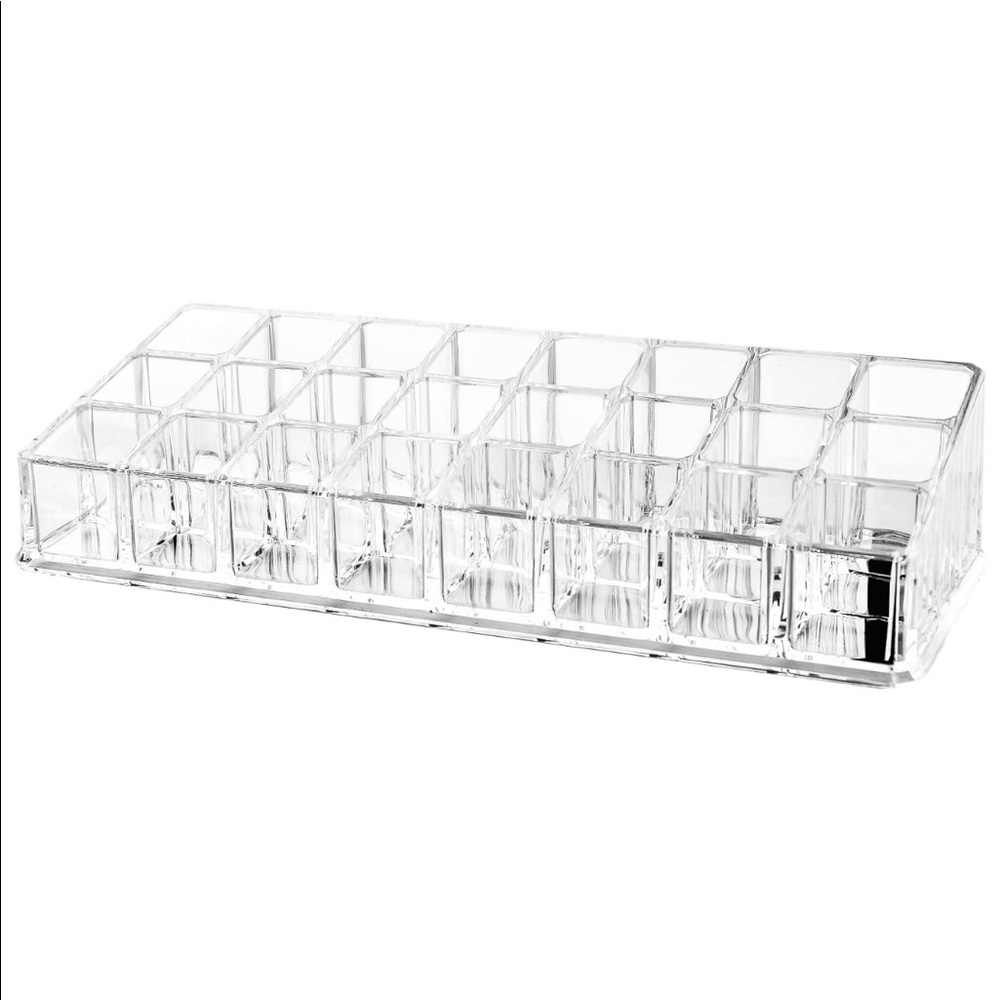 Acrylic Lipstick Organizer Holds 24 Lipsti…